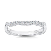 Curved Diamond Wedding Band
